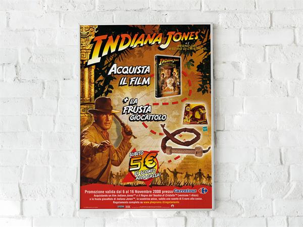 Poster punto vendita Indiana Jones DVD